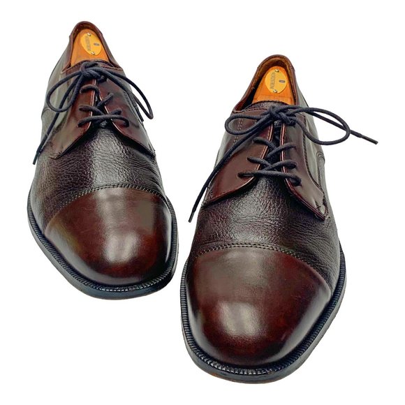 BOSTONIAN 27848 Marco Brown‎ Leather Cap Toe Dress Oxfords - Picture 1 of 11
